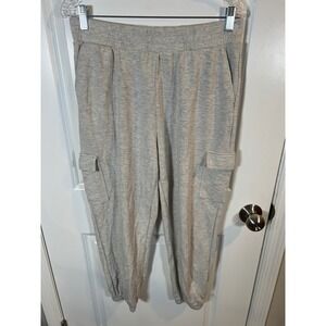 Danskin Womens Jogger Pants Cargo Pockets‎ Heather Gray Size L